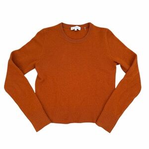 White + Warren Cashmere Rust Sweater